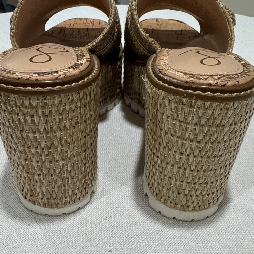 Sam Edelman Olive Woven Slide Sandals with Pearlized Buckles - Picture 5 of 8